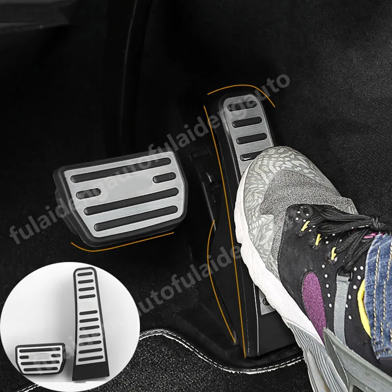 2pcs For Volvo XC60 2018-2021 Aluminum alloy Brake Accelerator Pedal Pad cover trim Auto internal accessories | Автомобили и