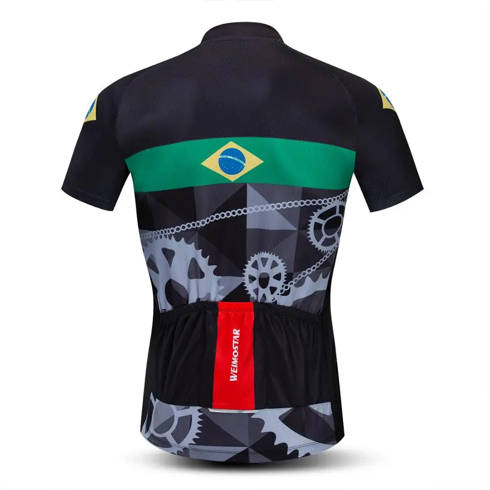 Бразильские мужские Вело Джерси 2019 летний комплект с коротким рукавом