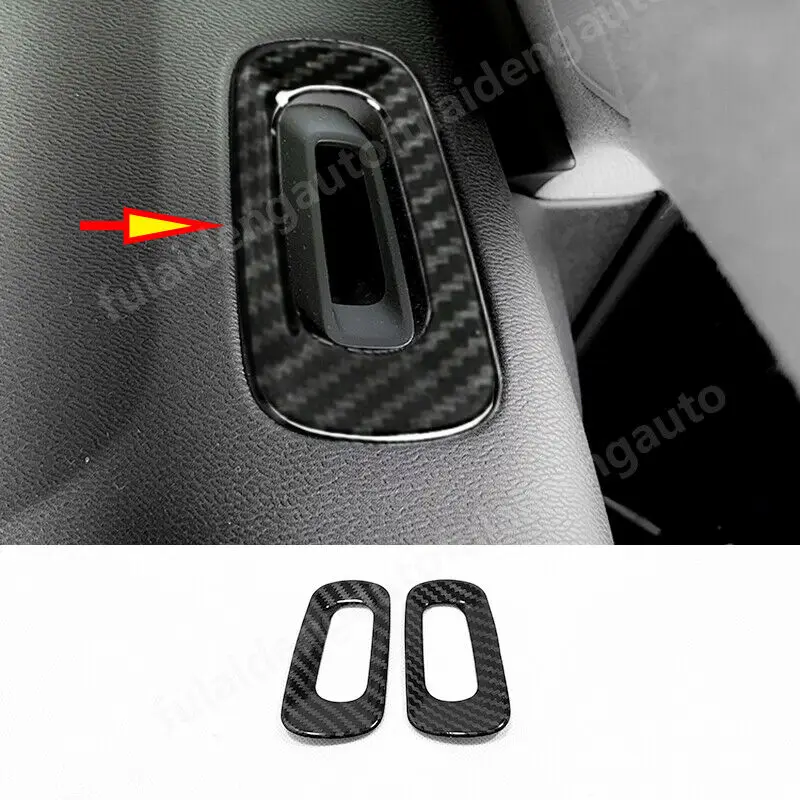 

For Volvo XC40 2018-2020 Carbon Fiber ABS Inner Dashboard Air Outlet Vent Moulding Cover Trim Car Accessories