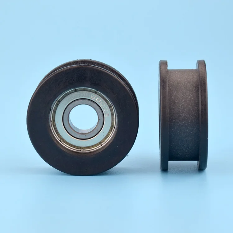 1 шт. ролик с плоским пазом покрытием 6000 пластиковый нейлоновый подшипник