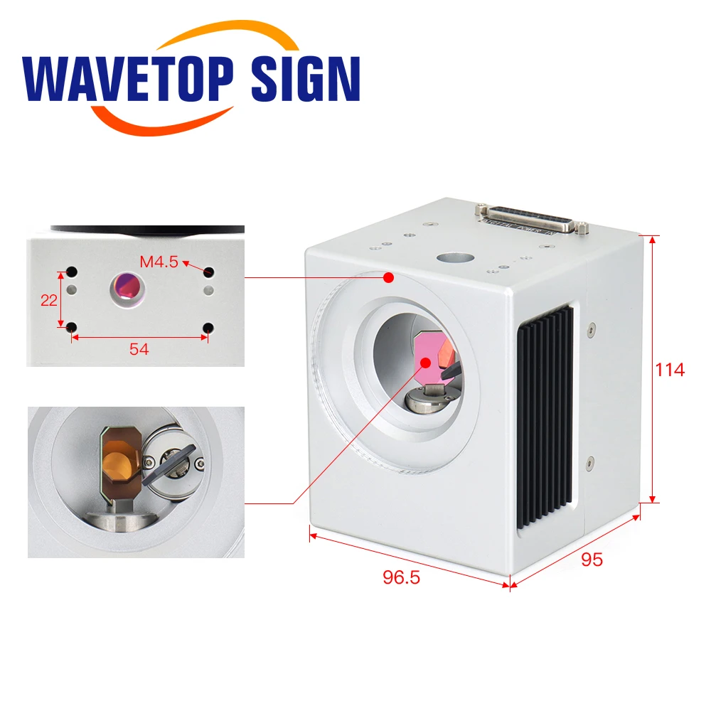 Цифровой лазерный сканер Galvo WaveTopSign 355нм экономичный с объективом JG для УФ