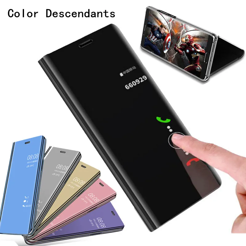 Новый зеркальный чехол для телефона Huawei P8 P9 Lite 2017 P10 P20 P30 Pro Mate 10 20 P Smart 2019 Y5 Y7 Y9 2018 Honor