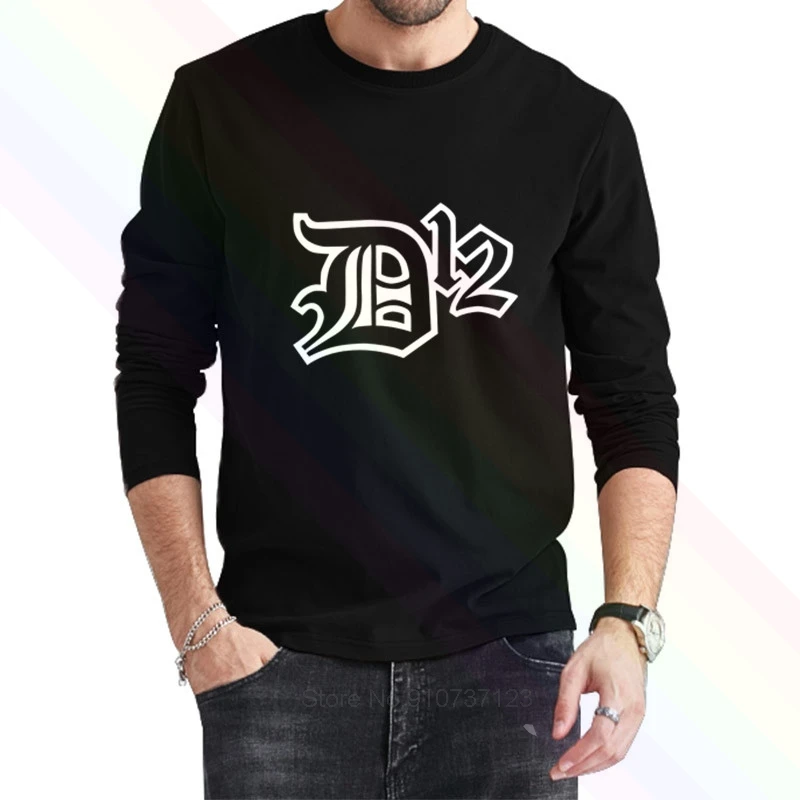 Футболка Eminem D12 с логотипом хип-хоп классическая черная новинка 2021 летняя мужская