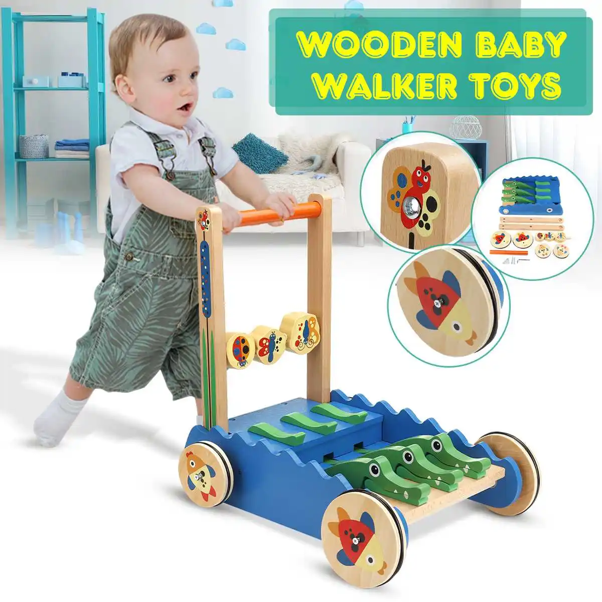 NEW Baby Walker Multifuctional Toddler Walker Sit-to-Stand Learning Walker Toys Activity Walker Birthday gift Toys for Baby Kids