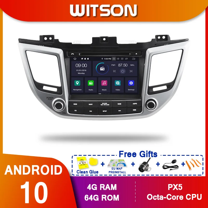 WITSON! Автомобильный DVD плеер Android 10 Octa core PX5 для HYUNDAI TUCSON ix35 2016 IPS экран 4 ГБ ОЗУ 64 Гб