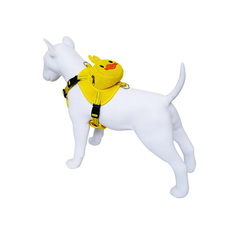 Жилет для домашних животных нагрудный ремень мультяшный рюкзак собак два