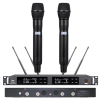hot sale high end ur24d uhf true diversity dual beta87 handheld digital wireless karaoke microphone system 500m range