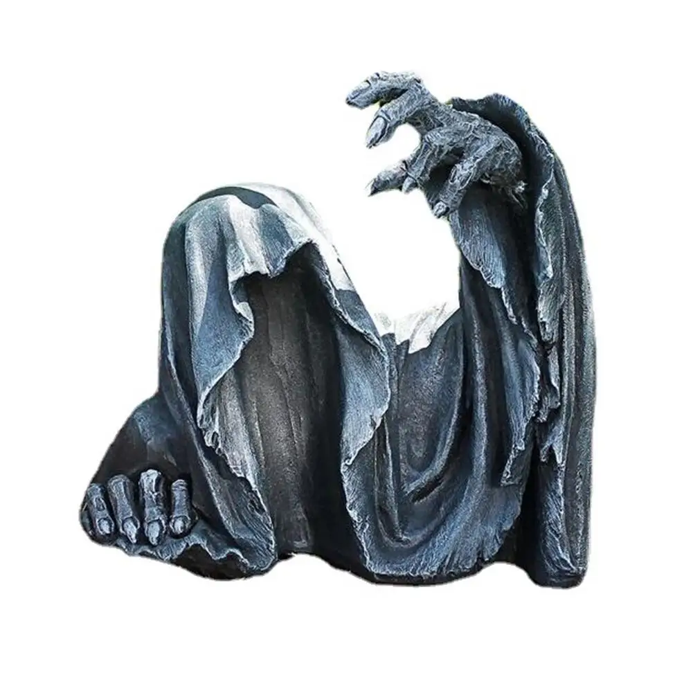 

Creative Resin Table Ornaments Gothic Scaring Human Scary Garden Scene Figure Behind Decoration Statue Outdoor G3L3