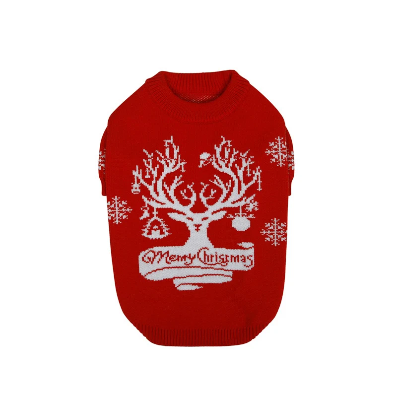 Новогодняя одежда для собак Рождественская домашних питомцев маленьких и