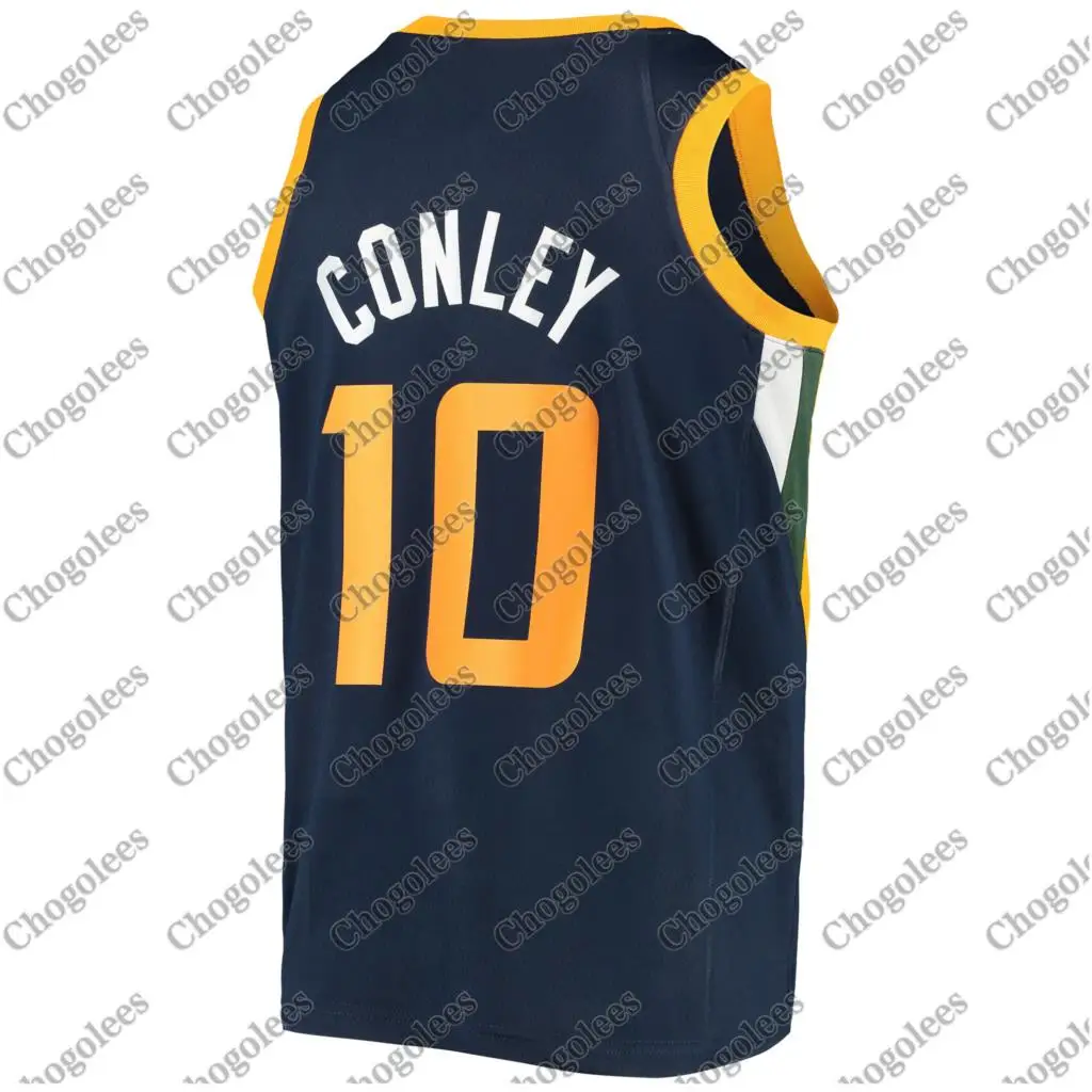 

Men Basketball Jersey Mike Conley Utah Swingman Jersey Icon Edition Navy