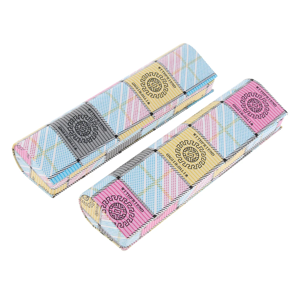 

2Pcs Portable Eyeglasses Spectacles Case Eyewear Protector Storage Box Holder Suit for Women Men