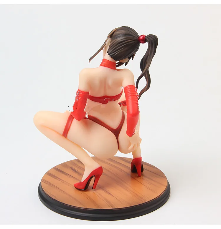3 цвета, японское аниме, экшн-фигурка, игра GAL, черный, Kurumi Imari, сексуальная девушка, приседающая осанка, 1/6, ПВХ, 15 см, коллекция моделей, кукла - Цвет: red no box