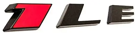 

1x Black Red 1LE Emblem Badge Nameplate Letter Rear Side