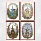 Китайские наборы для вышивки крестиком The Four Seasons of The Wizarding World 14CT 11CT, напечатаны на ткани, ручная работа, вышивка