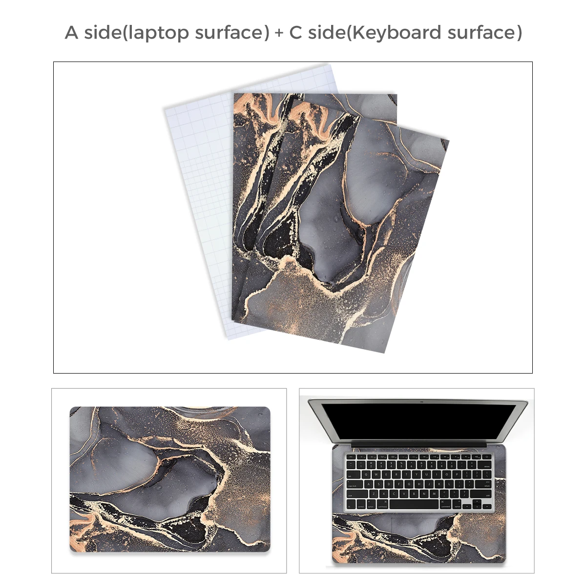 Мраморная наклейка для ноутбука HP 15 6 новые наклейки ноутбуков 14 16 17 3 дюймов Macbook