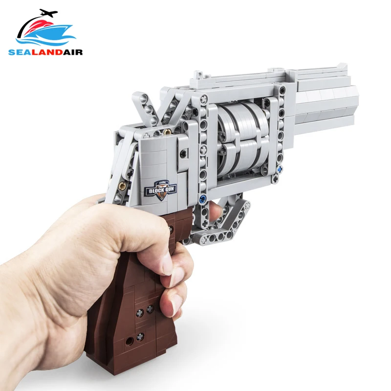 Пистолет револьвер мощный пистолет набор строительных блоков Desert Eagle M23 модель