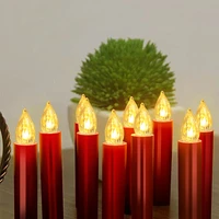 red led candle lamp simulation flame light warm candle family party christmas birthday party decorated with candles