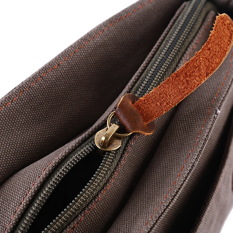 

2020 Fashion Men Handbag Canvas Package Men Vintage Messenger Bag Leisure Shoulder Bag Crossbody Bag Man Flap Zipper & Hasp Soft