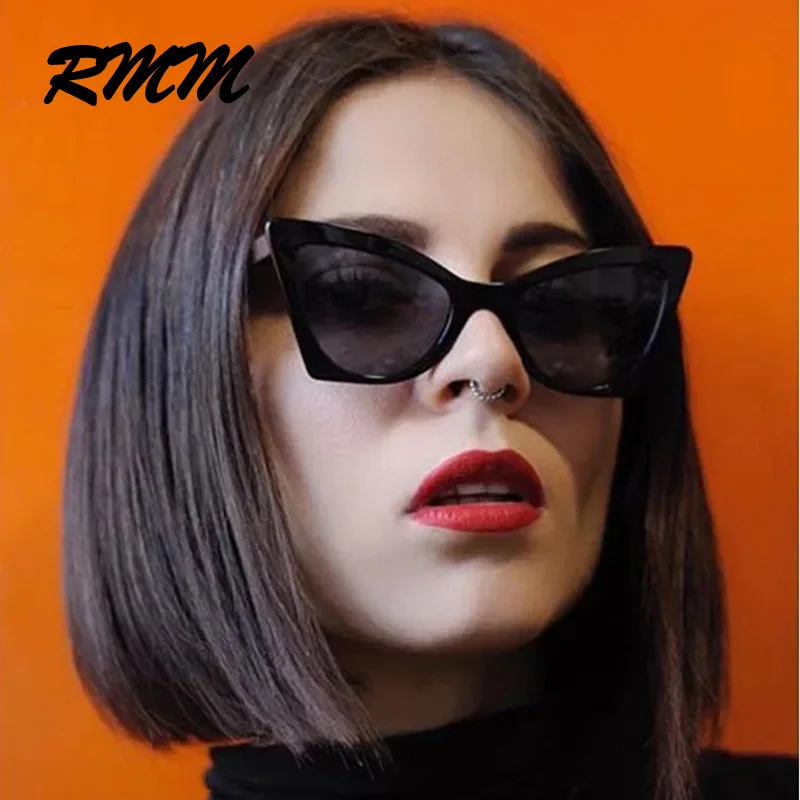 

2019 Fashion European New large-frame Sunglasses cat-eye sunglasses street Show vintage glasses for women