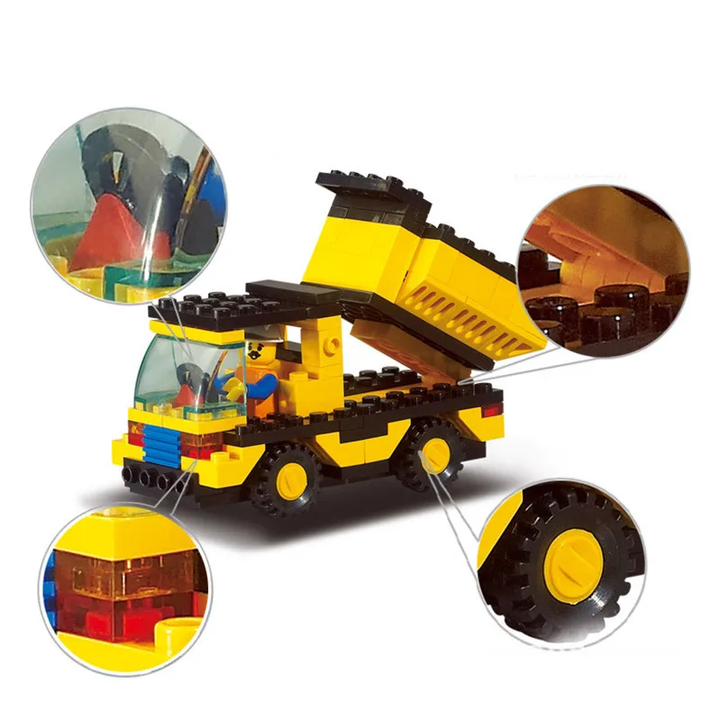 2 в 1 самосвал Compatibie Строительные блоки Набор игрушек Сделай Сам Обучающие Дети