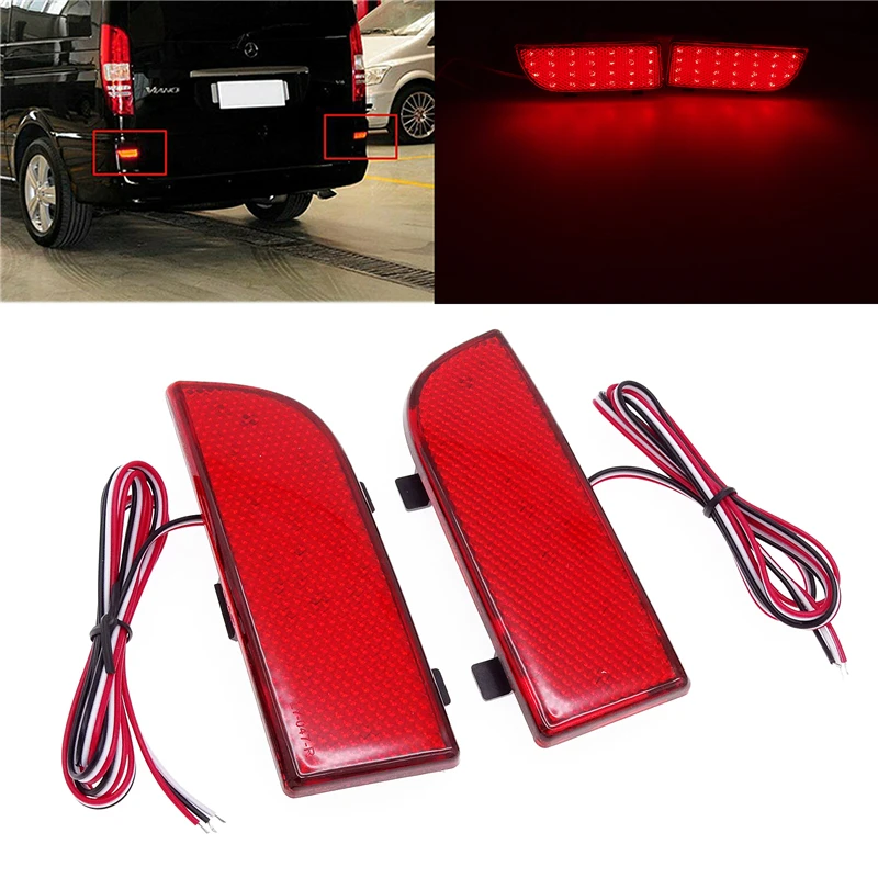 Отражатель заднего бампера для Mercedes Benz W639 V-Class Vito Viano 2003-2014 1 пара - купить по