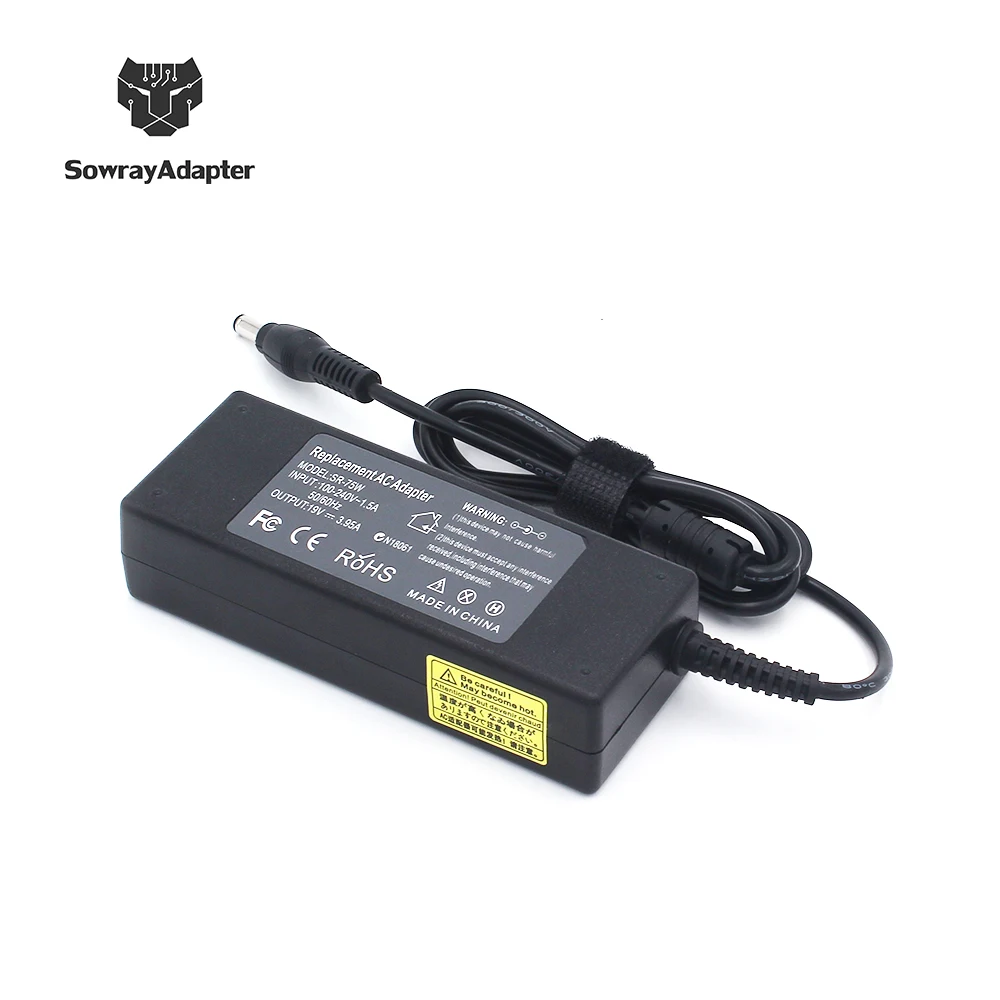 19V 3.95A 75W 5 5*2 5mm адаптер переменного тока для ноутбука Зарядное устройство Toshiba