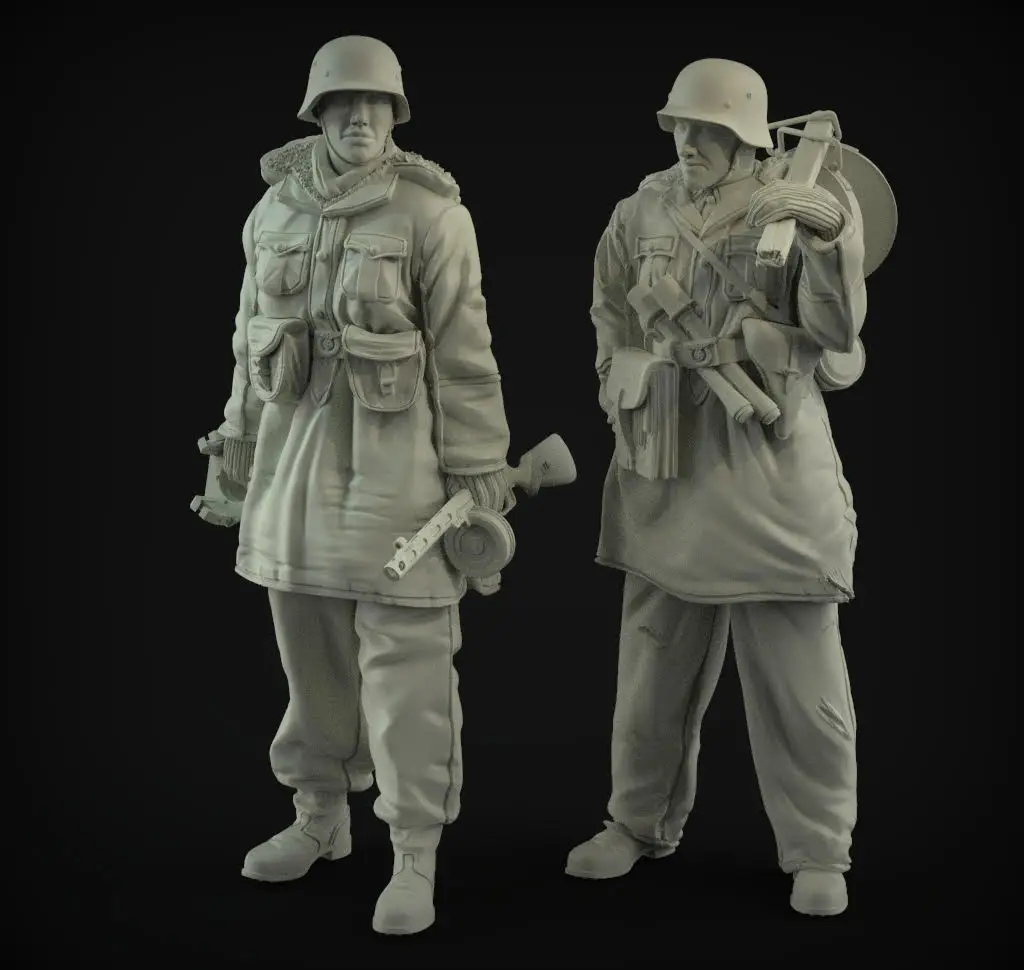 

1/35 Resin Model Figure GK ,2 Figure , Unassembled and unpainted kit
