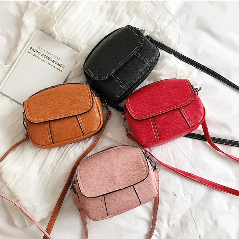 

Женская сумка через плечо из искусственной кожи, Дамский кошелек и сумочка для девушек, миниатюрная винтажная маленькая дамская сумка чере...