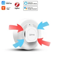 zigbee smoke detection alarm tuya smart life mobile app program smoke concentration detector work with alexa google home