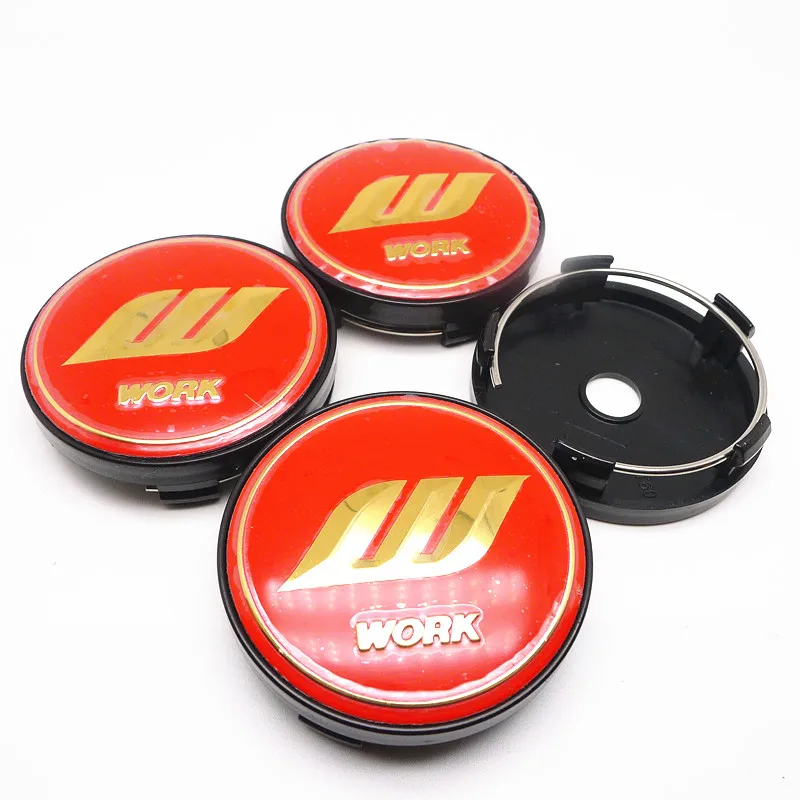 4pcs 60mm W Work Emotion Wheel Center Cap Hubs Car Styling Emblem Badge Logo Rims Cover Accessories | Автомобили и мотоциклы