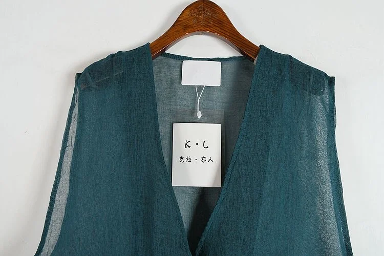 

Korean Fashion Perspective Vest 2021 Summer New Big Size Thin Fashion Vest Outerwear Coats Office Lady Z851