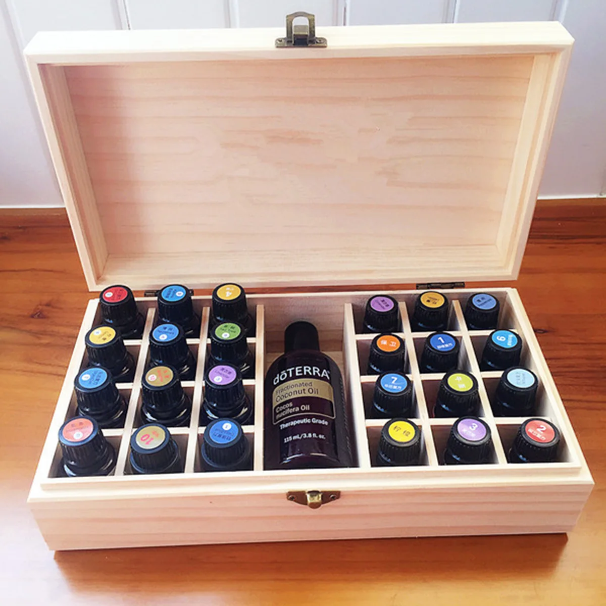 Чехол для эфирных масел деревянный портативный дорожный органайзер