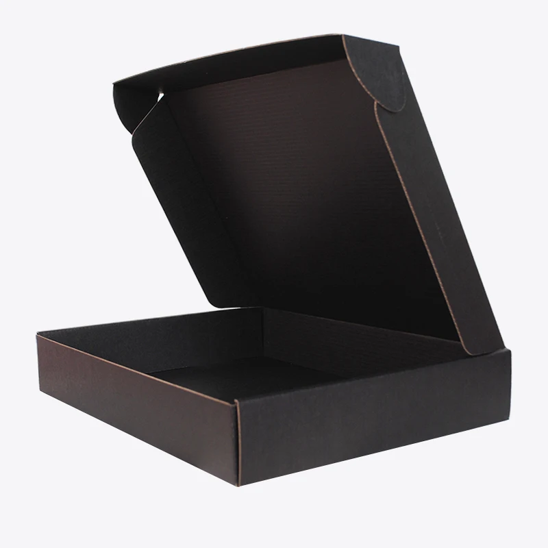 Plain Black Boxes 10 шт./лот, цветная коробка, маленькая коробка для упаковки подарка, пустая крафт-коробка, поддержка пользовательских размеров и принтованных логотипов - Цвет: Plain Black Boxes
