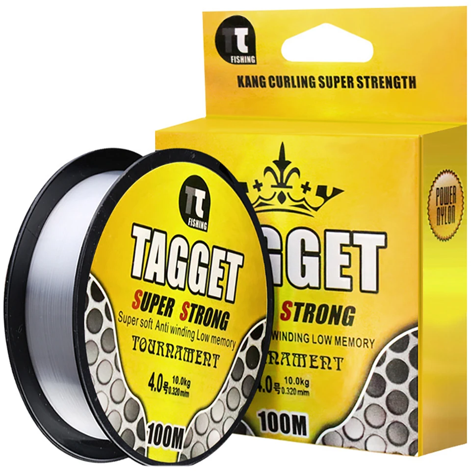 

100M Clear Nylon Fishing Line Super Strong Japanese Material Saltwater Carp Lure Fishing leader line