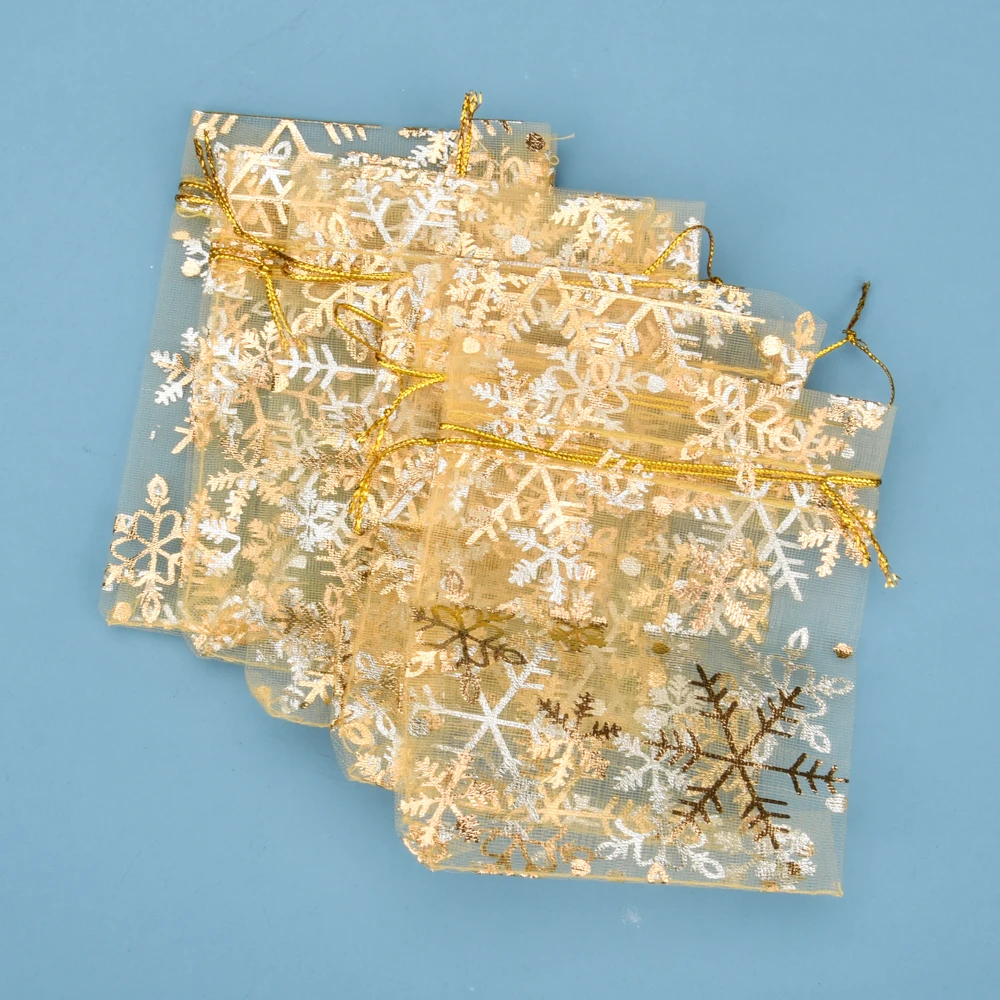 50 шт. сумки из органзы в форме цветка звезды свадебные подарки на Рождество