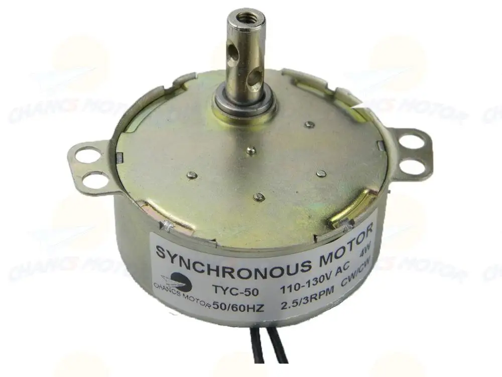 Синхронный Электрический двигатель поворотного круга 110V/220V TYC-50 2 5-3 об/мин