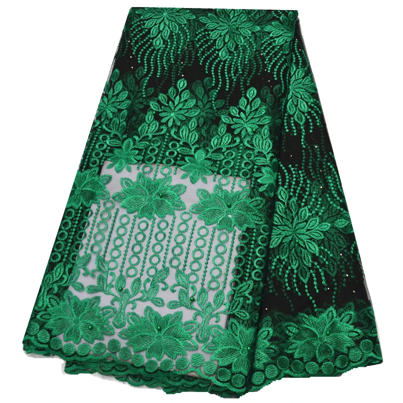 Желтая кружевная ткань Африканское Тюлевое кружево высокое качество Вышитое