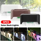 Солнечные фонари, 4812 шт., уличные Водонепроницаемые светодиодные лампы для лестницы, забора, украшения для патио, лестницы, сада, двора