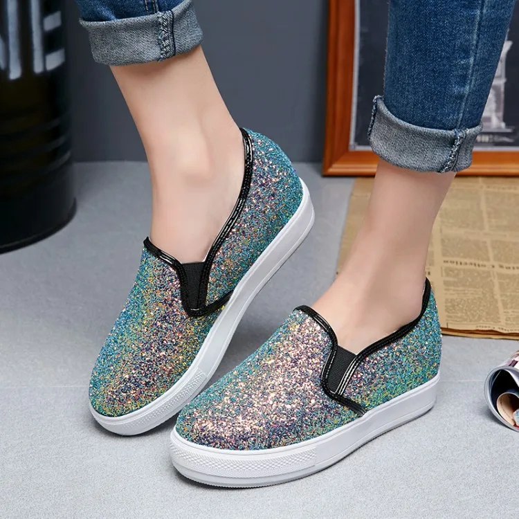 

Round Toe Shoes Woman Flats Casual Female Sneakers Shallow Mouth Dress Comfortable Big Size New Summer Solid Lace-Up Leisure
