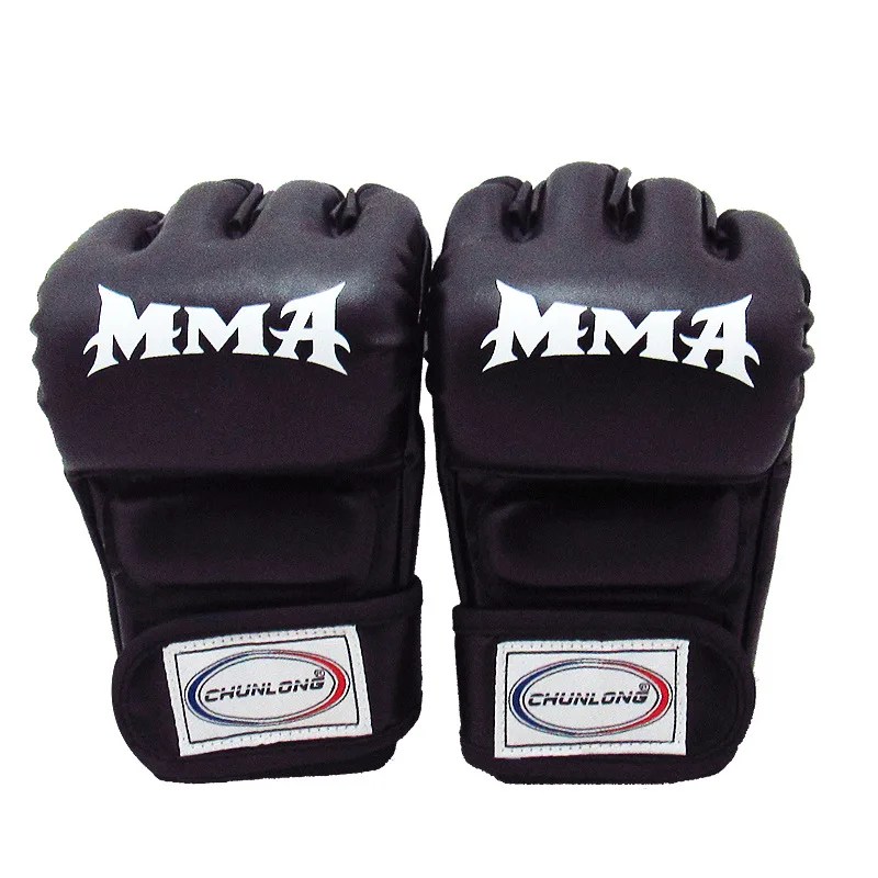 MMA Half-finger Boxing Gloves for Adults Muay Thai Boxing Sanda Equipment Free Fight Martial Arts Kick Boxing Training Glove