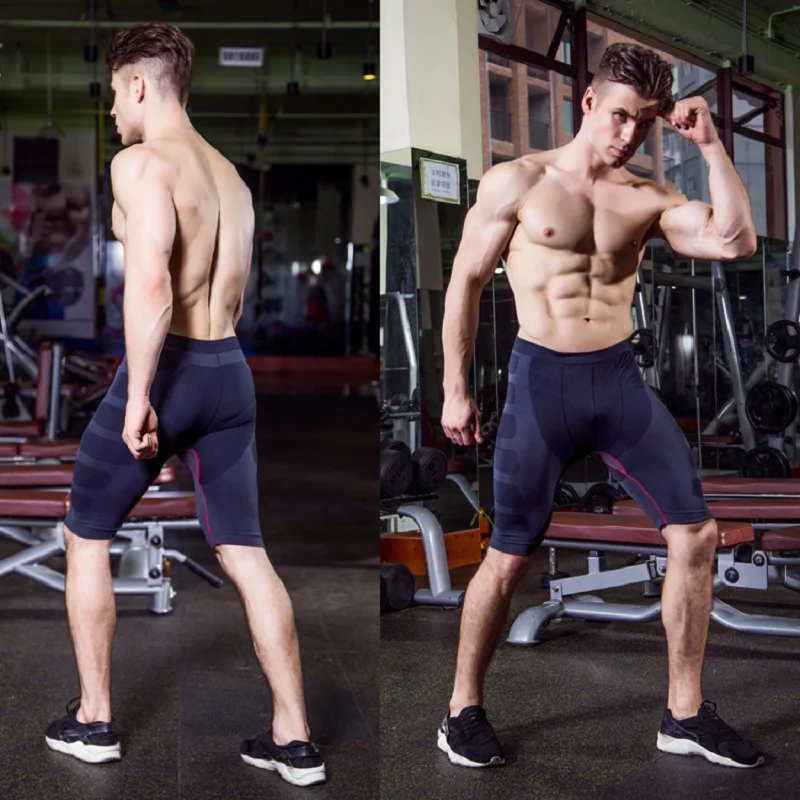 Быстросохнущие спортивные Леггинсы для тренажерного зала кроссфита мужское