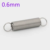 10pcslot 0 6mm 0 6mm x 456mm x l stainless steel tension spring extension spring outer diameter 6mm length 10 60mm