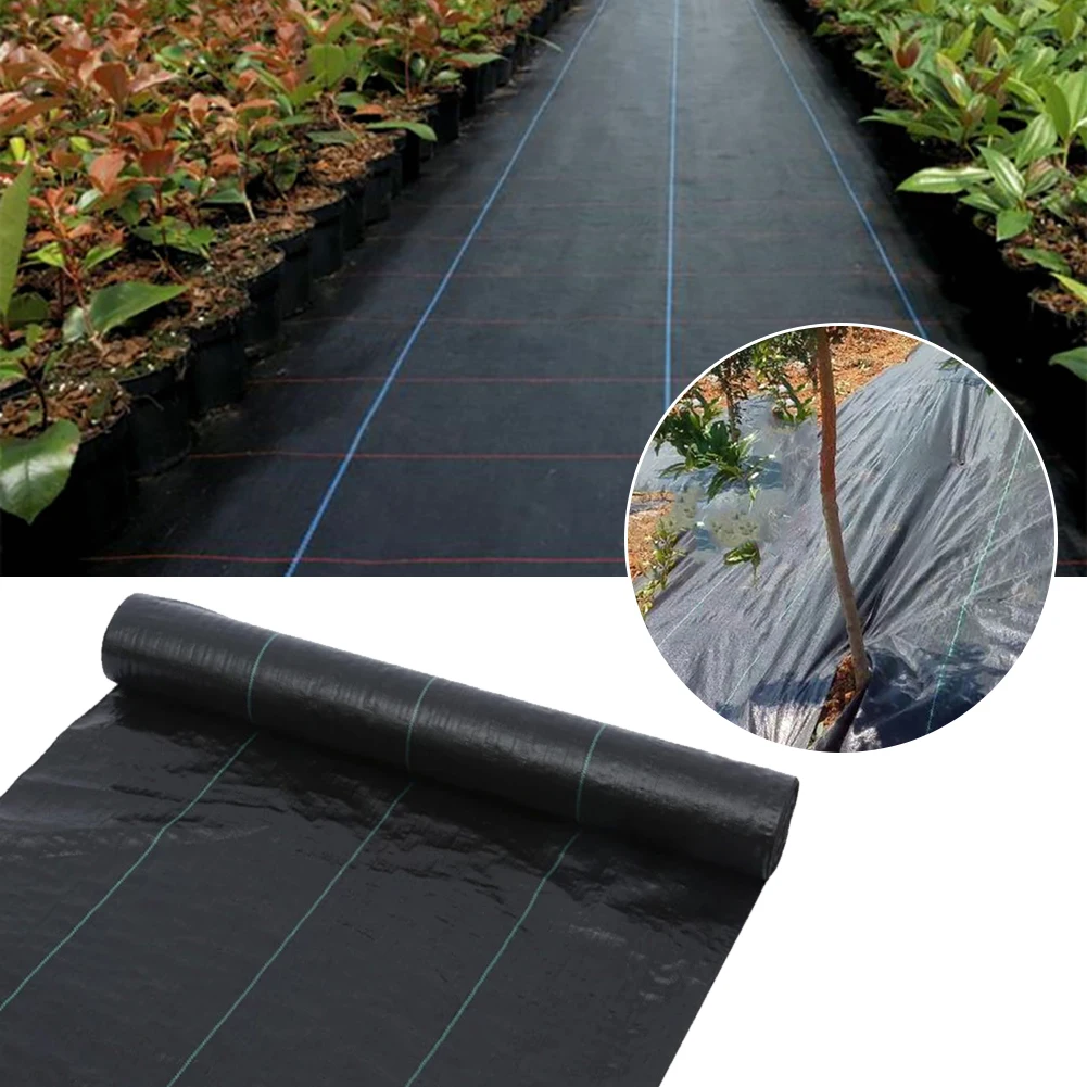 

Premium Pro Garden Weed Barrier Landscape Fabric Durable Heavy-Duty Weed Block Gardening Mat Ground Cloth Cover