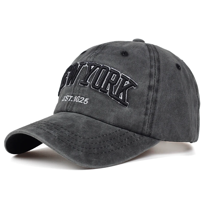 

2021 New New York 3d Embroidered Baseball Cap Men Women Universal Wash Hats Fashion Outdoor Casual Sports Caps Wild Dad Hat