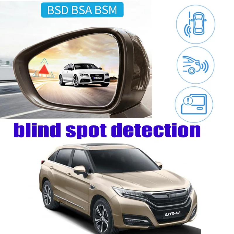 

Car BSM Blind Area Spot Warning Safety Drive Alert Mirror Rear Radar Detection System For HONDA Avancier UR-V 2016~2019