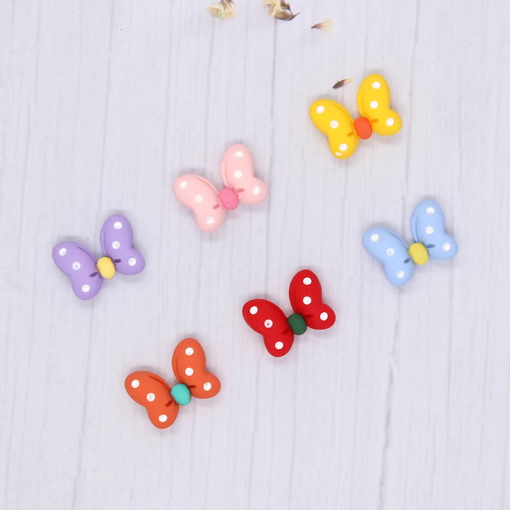 

YPPCRAFT милые банты с плоской задней стороной Кабошон Скрапбукинг Декоративные Детали «сделай сам» банты для волос аксессуары для центра руко...