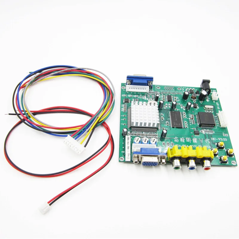 Аркадная игра RGB/CGA/EGA/YUV К VGA HD видеоконвертерная плата HD9800/GBS8200 Горячая Зеленая |