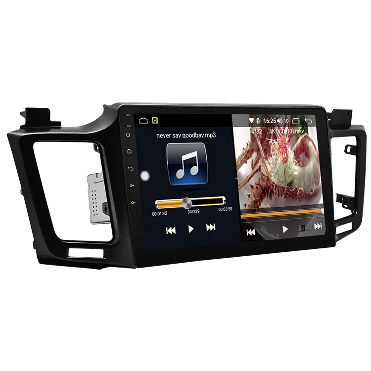 Car Multimedia player 1 Din Android 8.1 DVD ForToyota RAV4 2012-2017 10.1&quot 4G/32G/64G touch screen Radio GPS | Автомобили и