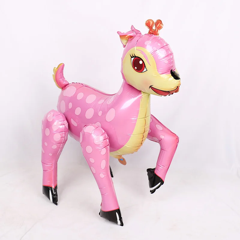 1 шт. 4D гигантский эльф лося олень фольги шары розовый Санта подарки Счастливого