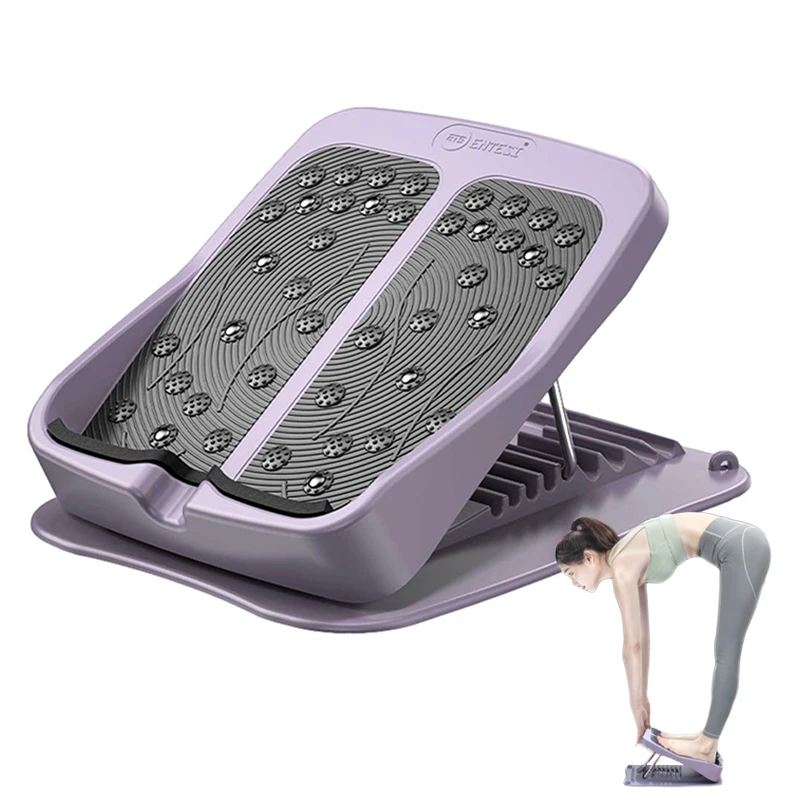 Adjustable Anti-slip Stretching Board Portable Folding Fitness Pedal Muscle Leg Stretch Board Yoga Fitness Pedal Gym Equipment